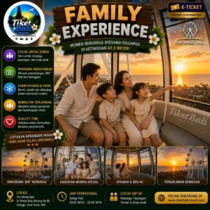 Tiket E-Voucher The Wheel Bali – Bianglala Ikonik dengan Panorama 360° Bali family experience