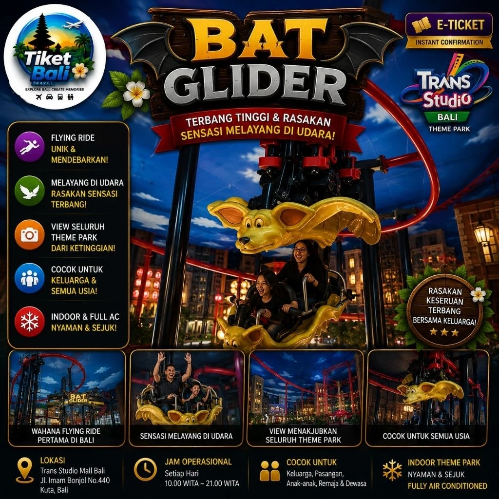 Trans Studio Bali Theme Park Bat Glider