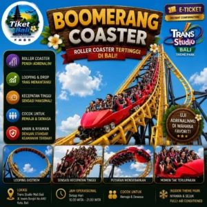 Trans Studio Bali Theme Park Boomerang Coaster